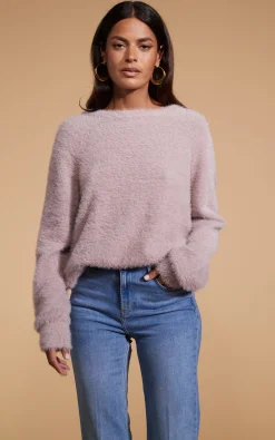 Women Dancing Leopard Bonnie Jumper In Mink - Reversible