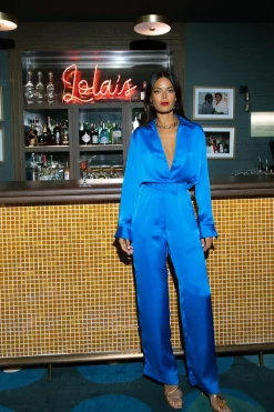 Women Dancing Leopard Cassia Trouser In Blue
