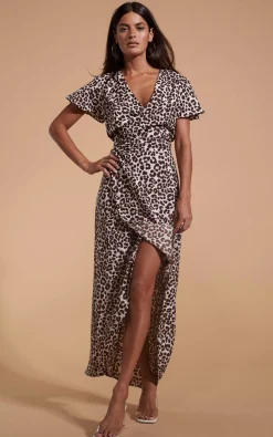 Women Dancing Leopard Cayenne Dress In Bare Leopard