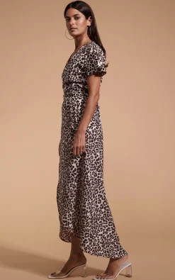 Women Dancing Leopard Cayenne Dress In Bare Leopard