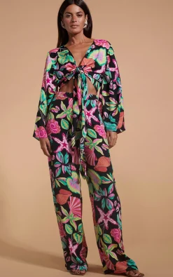 Women Dancing Leopard Cuba Trousers In Starfish
