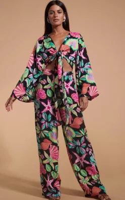 Women Dancing Leopard Cuba Trousers In Starfish