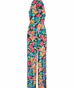 Women Dancing Leopard Cypress Jumpsuit In Retro Floral
