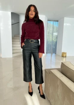 Women Dancing Leopard Dinah Trousers In Black