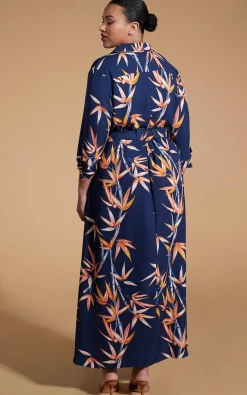Women Dancing Leopard Dove Dress In Bamboo - Extended Sizing