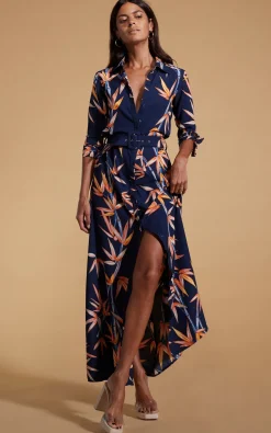 Women Dancing Leopard Dove Dress In Bamboo - Extended Sizing