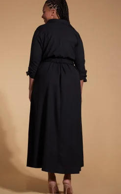 Women Dancing Leopard Dove Dress In Black - Extended Sizing