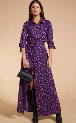 Women Dancing Leopard Dove Dress In Chilli Pepper