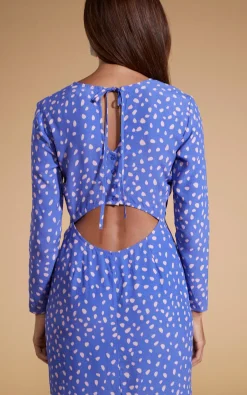 Women Dancing Leopard Estella Midaxi Dress In Odd Dot Pink On Amparo Blue