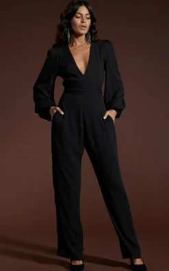 Women Dancing Leopard Holly Jumpsuit In Black