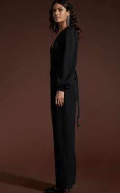 Women Dancing Leopard Holly Jumpsuit In Black