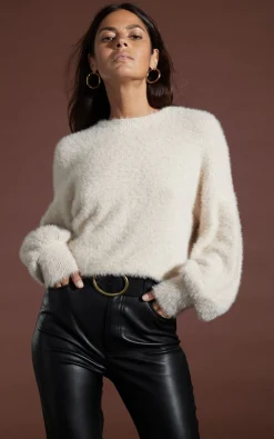 Women Dancing Leopard Honey Jumper In Beige