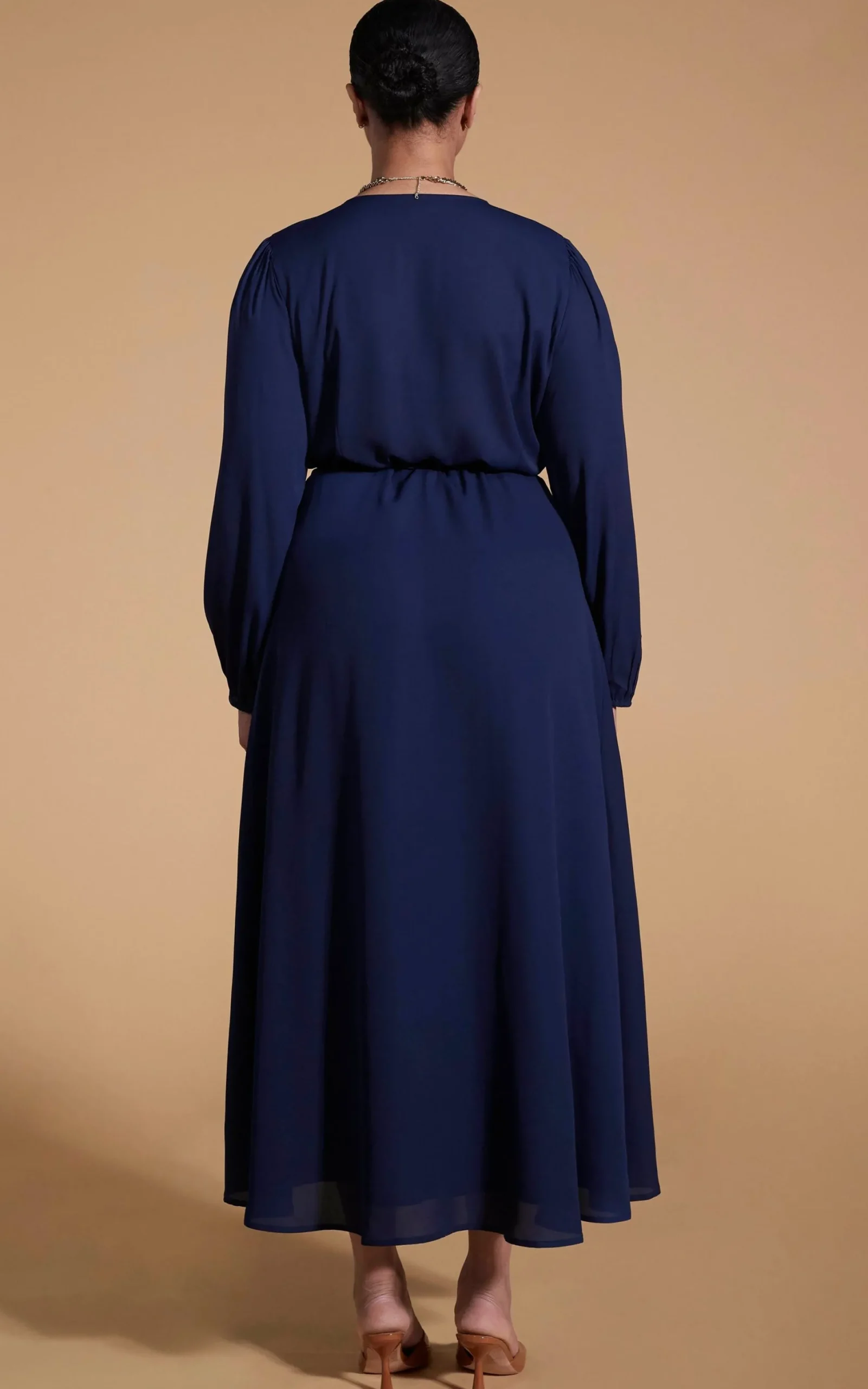 Women Dancing Leopard Jagger Maxi Dress In Navy - Extended Sizing