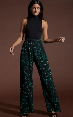 Women Dancing Leopard Jesse Trousers In Green Alligator