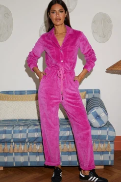 Women Dancing Leopard Katsumi Jumpsuit In Orchard Pink