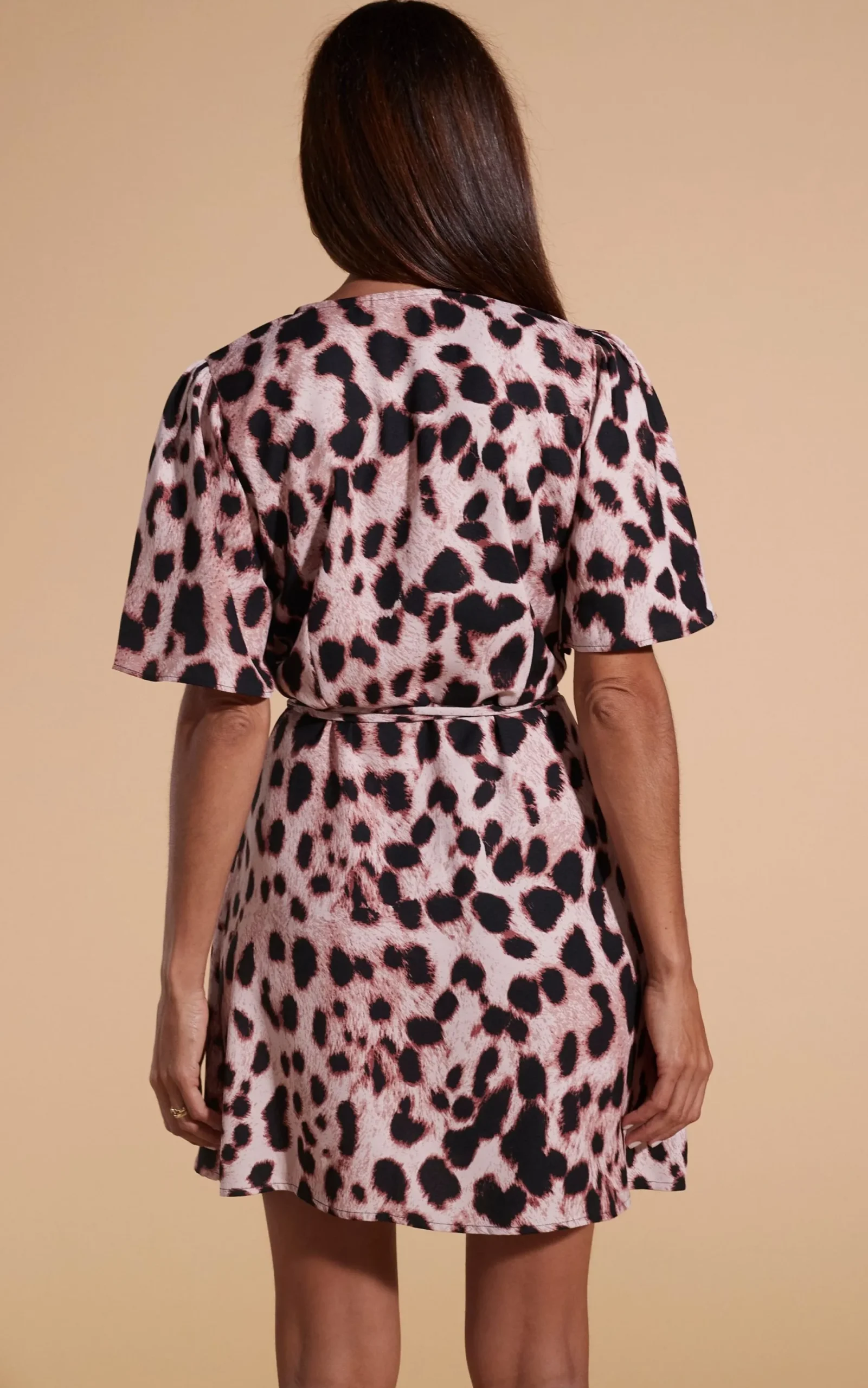 Women Dancing Leopard Rafferty Dress In Blush Leopard
