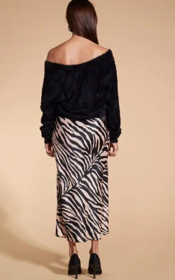 Women Dancing Leopard Renzo Skirt In Blush Zebra