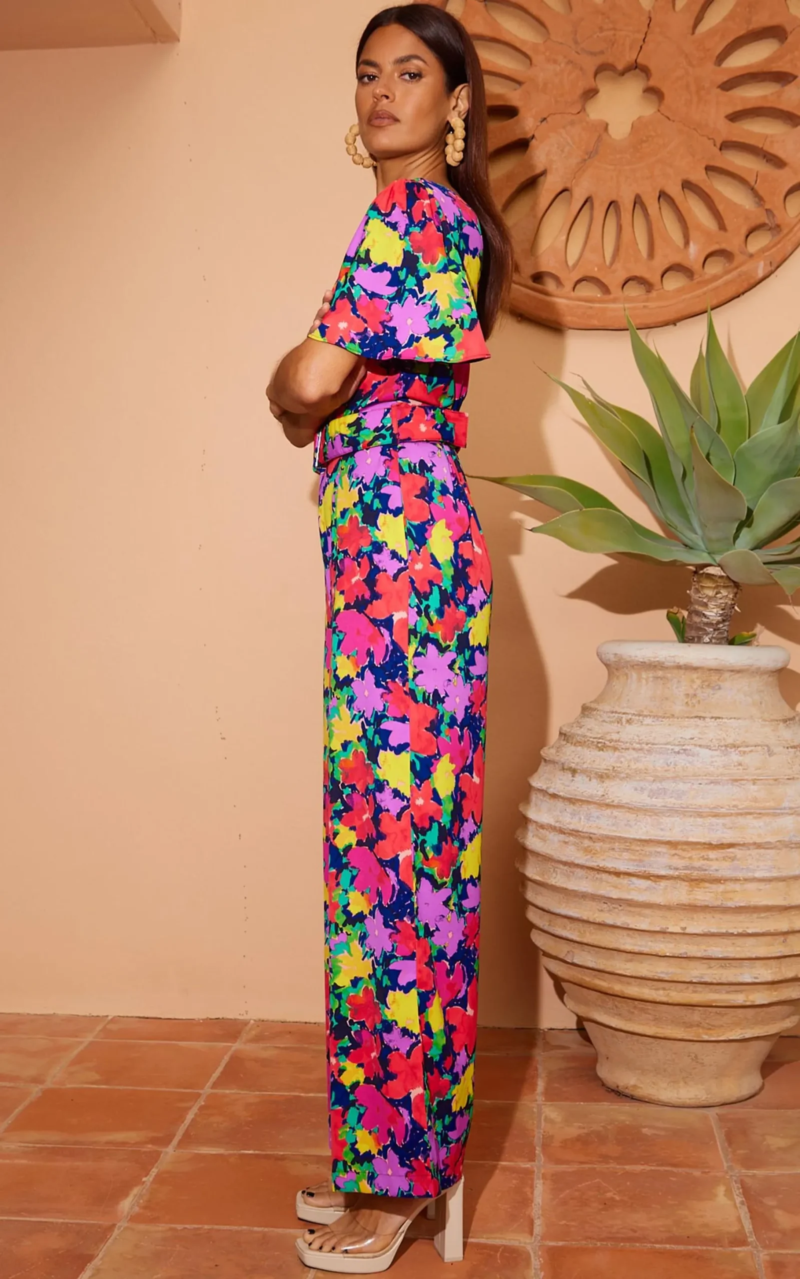 Women Dancing Leopard Saskia Jumpsuit In Vintage Floral (Reversible)