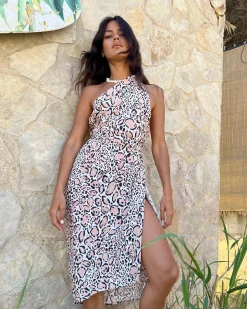 Women Dancing Leopard Whitney Maxi Wrap Skirt In Leopard