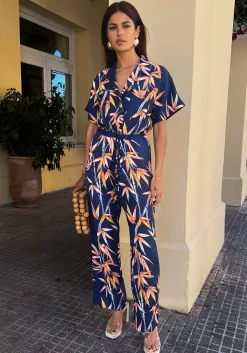 Women Dancing Leopard Zeta Jumpsuit In Bamboo